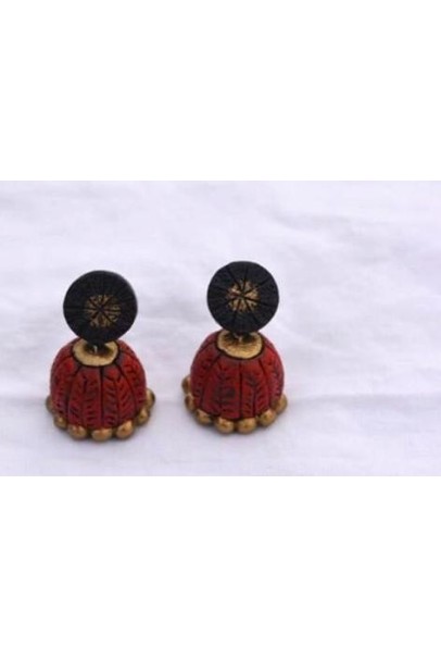 Handpainted Terracotta Jewellery – Ear rings Handpainted Terracotta Jewellery – Ear rings